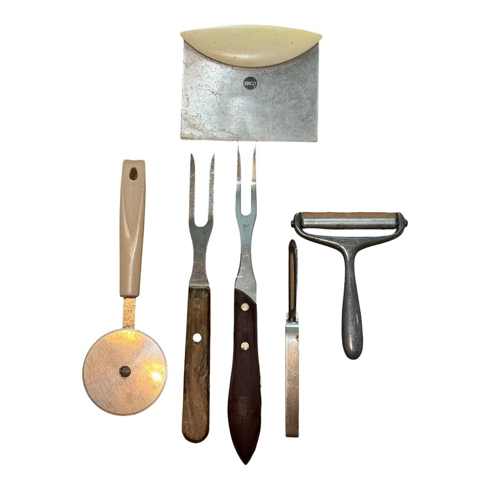 Vintage Kitchen Tool Lot EKCO Presto Cheese Slicer Vita Craft Mid Century MCM